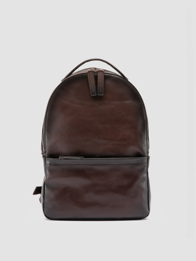 QUENTIN 20 - Brown Leather Backpack