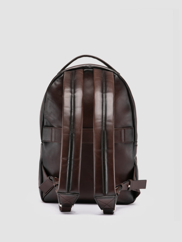 QUENTIN 20 - Brown Leather Backpack