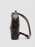 QUENTIN 20 - Brown Woven Leather Backpack - thumb image 5,side view