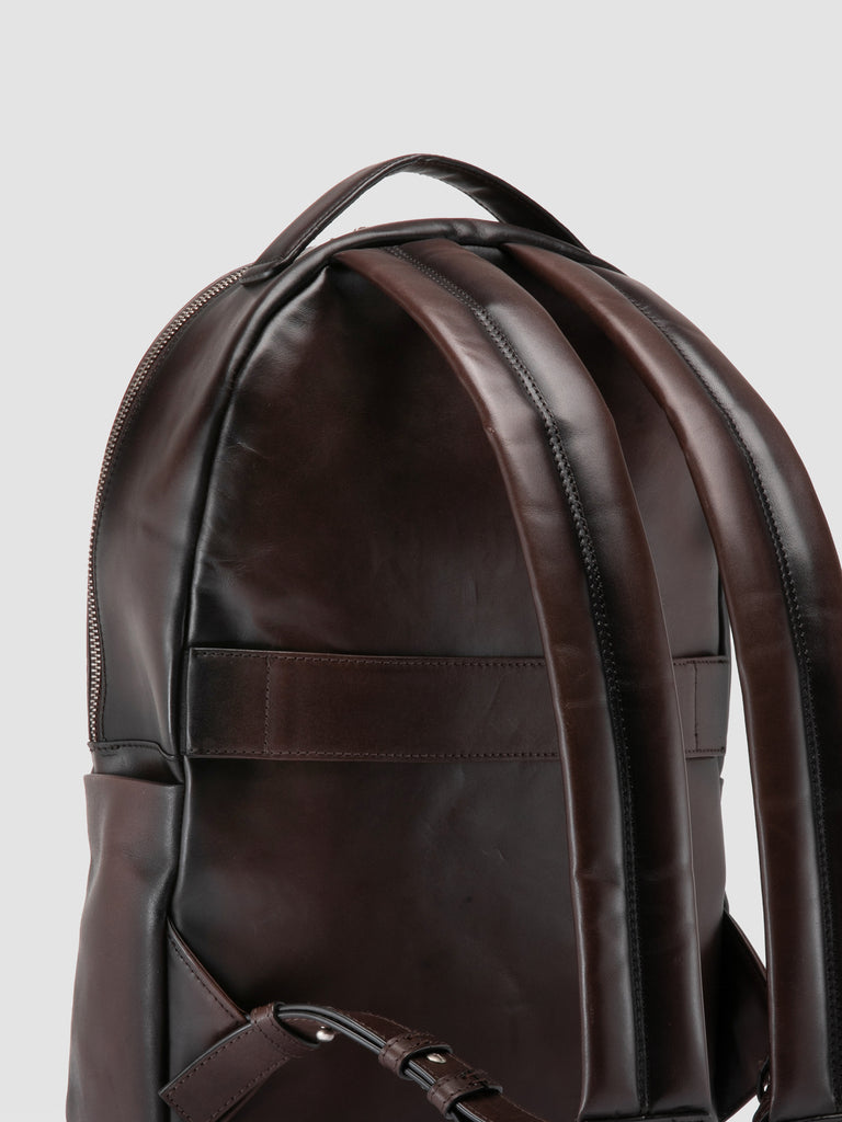 QUENTIN 20 - Brown Leather Backpack