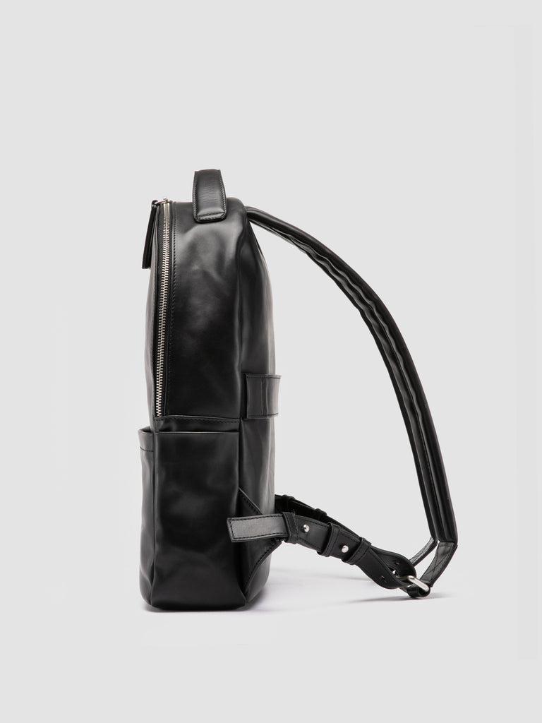 QUENTIN 020 - Black Leather Backpack Officine Creative - 5