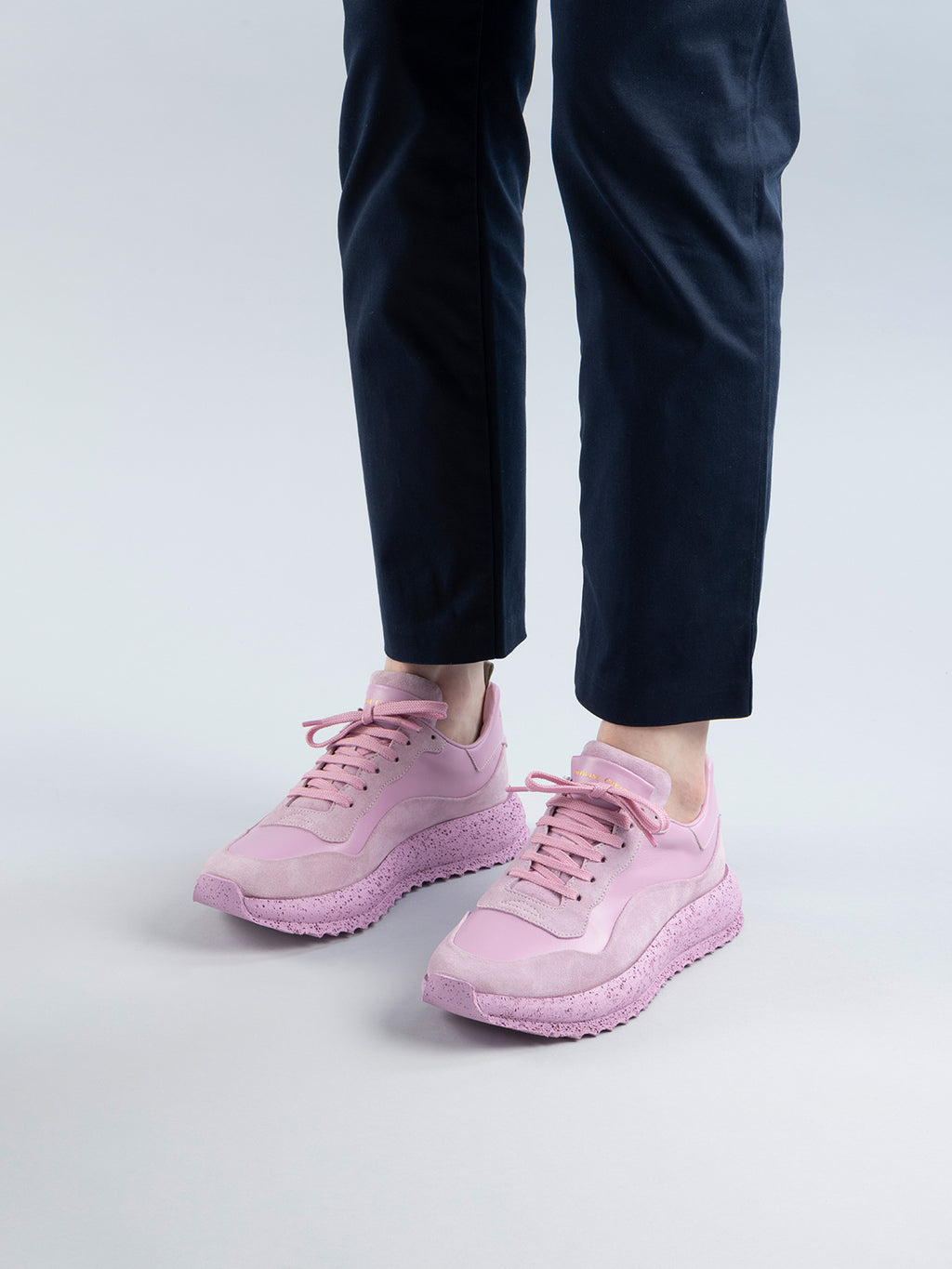 RACE RUBREX 101 - Rose Leather and Suede Low Top Sneakers Women Officine Creative - 6