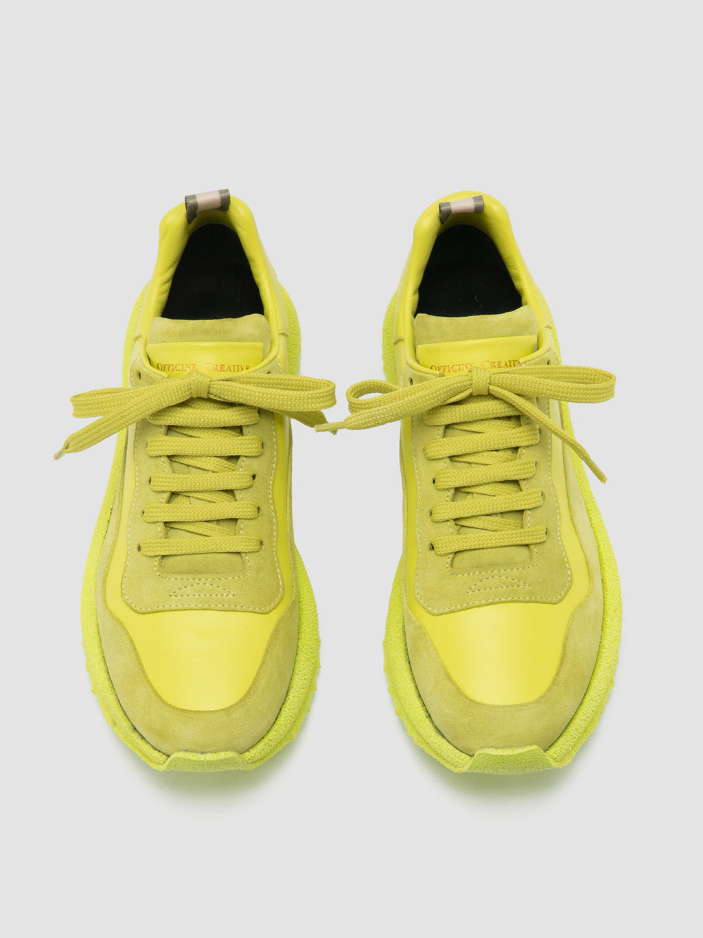 RACE RUBREX 101 - Yellow Leather and Suede Low Top Sneakers Women Officine Creative - 2