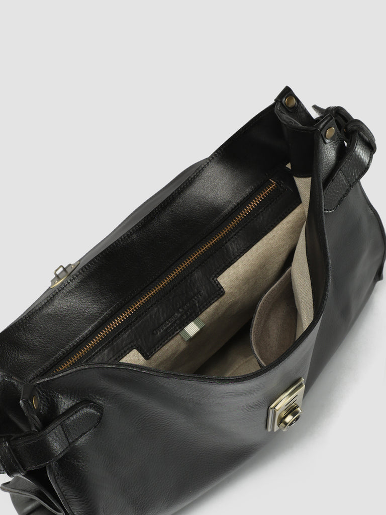 Valentino Black Leather Large Joylock Top Handle Bag Valentino