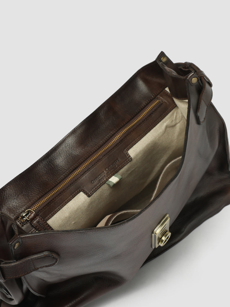 RARE 036 - Brown Leather Briefcase  Officine Creative - 10