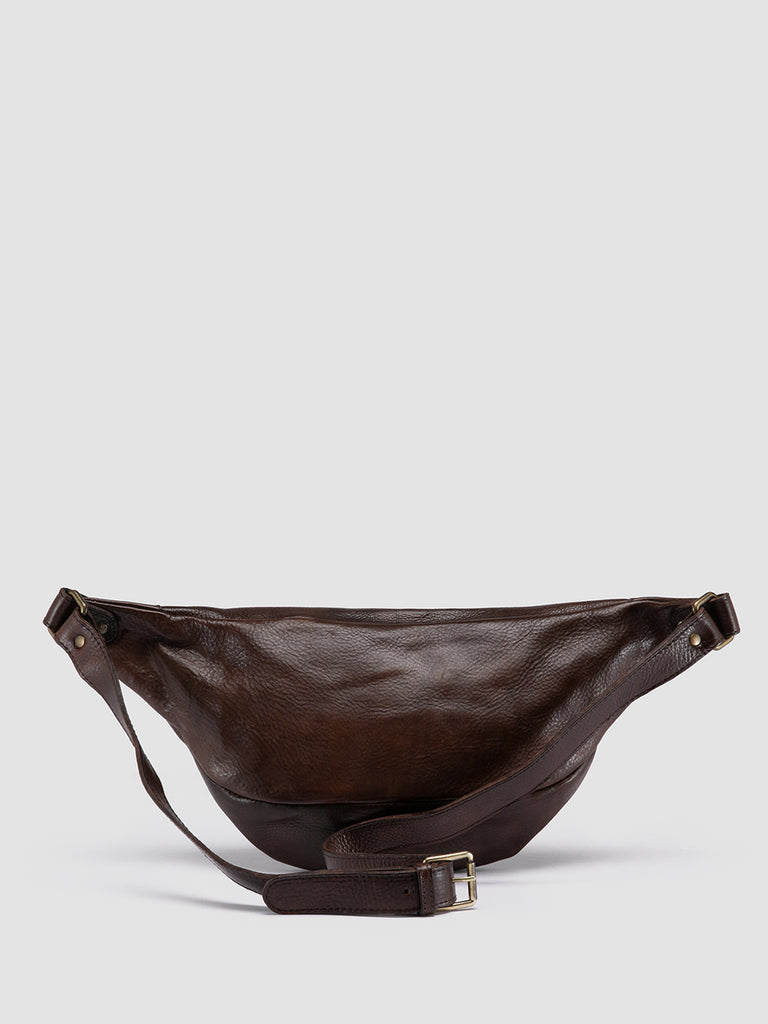RARE 044 - Brown Leather Waist Pack Men Officine Creative - 4