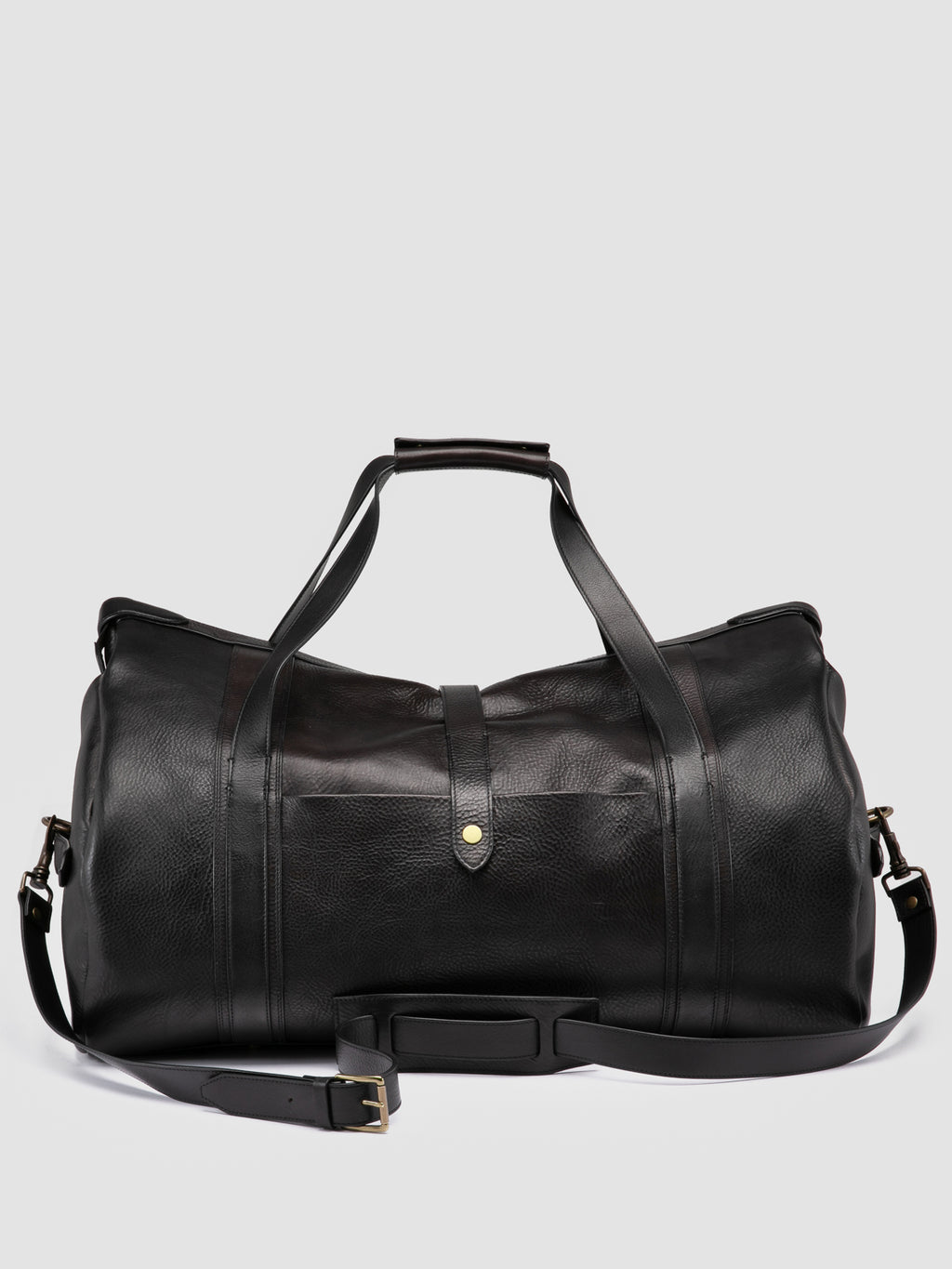 RARE 048 - Black Leather Weekender Officine Creative - 4