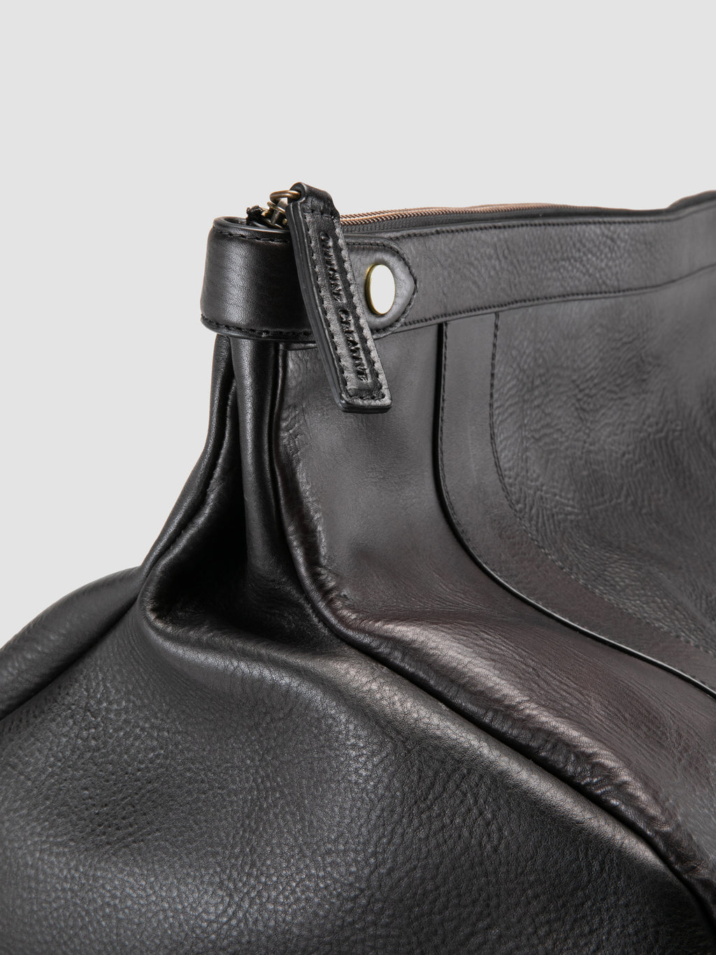 RARE 048 - Black Leather Weekender Officine Creative - 6