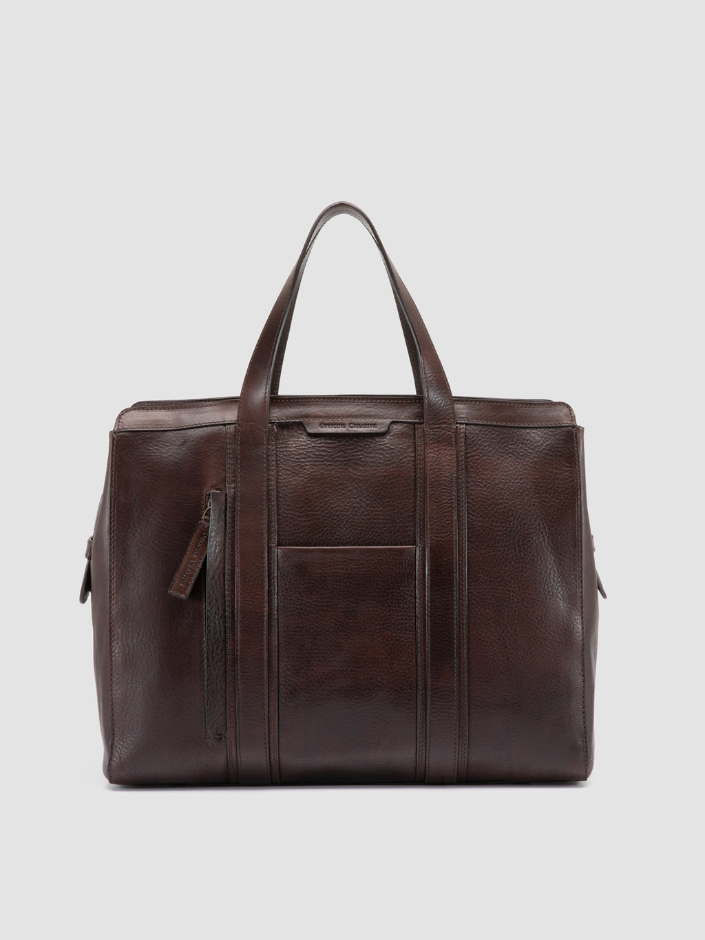 RARE 049 - Brown Leather Briefcase Officine Creative - 1