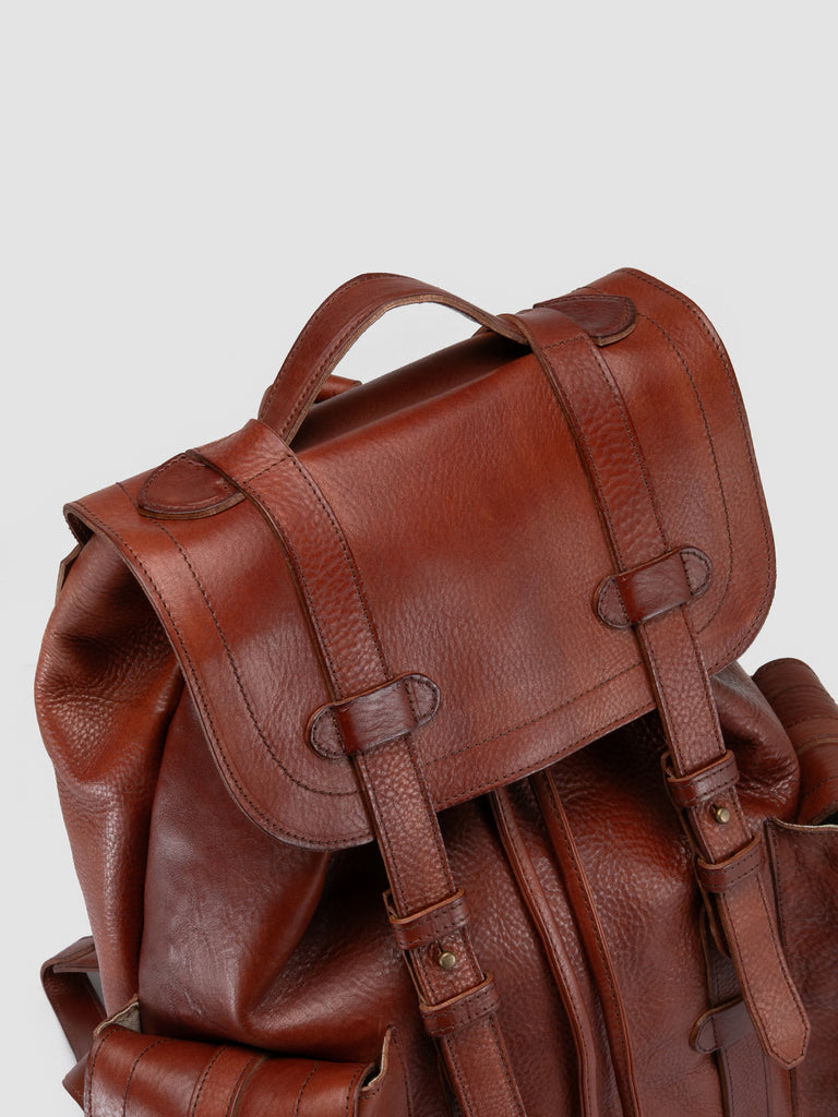 RARE 27 - Brown Leather Backpack