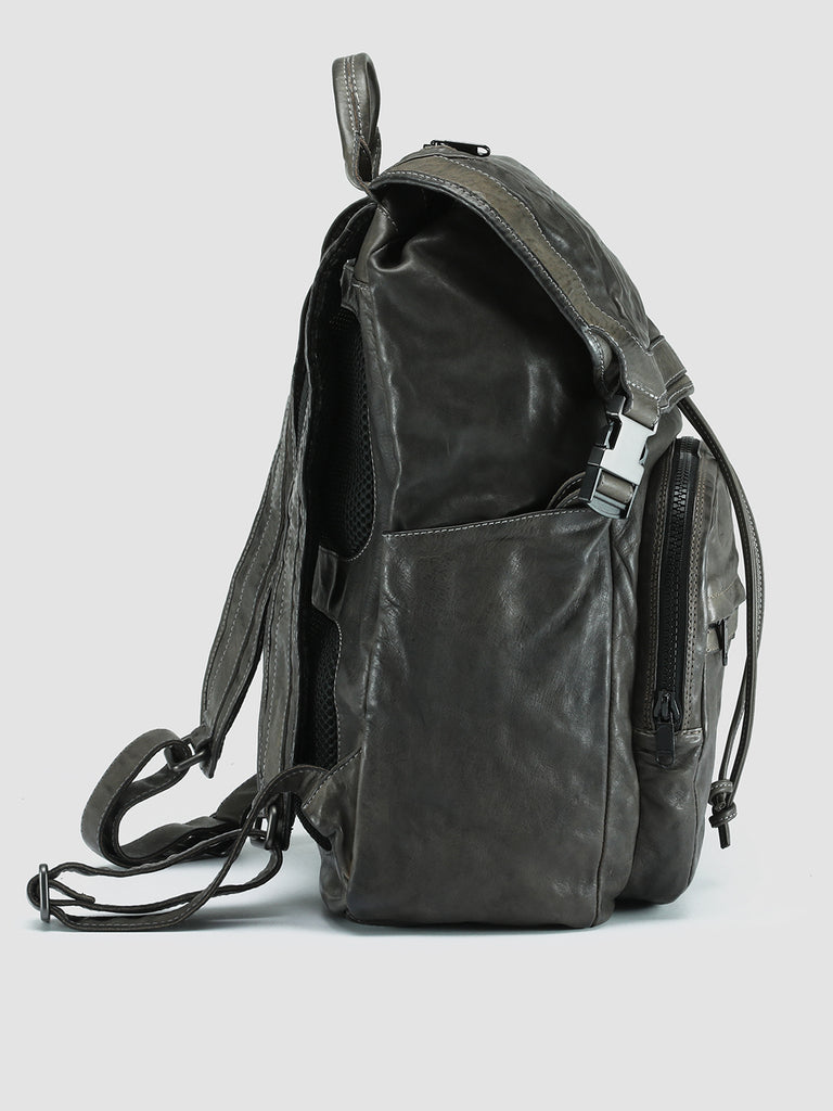 RECRUIT 006 - Grey Leather Backpack  Officine Creative - 3