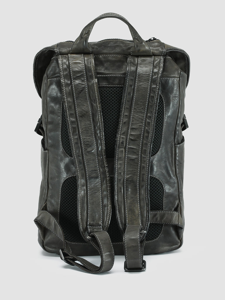 RECRUIT 006 - Grey Leather Backpack  Officine Creative - 4