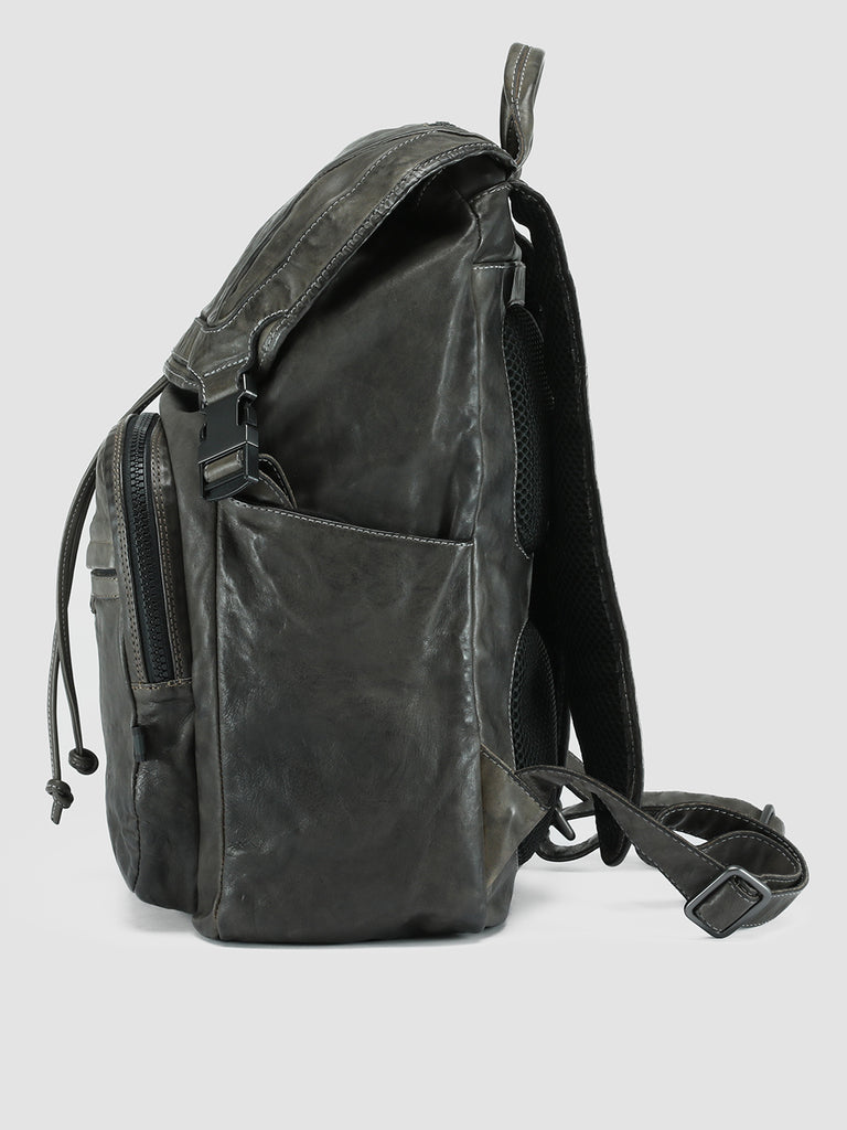 RECRUIT 006 - Grey Leather Backpack  Officine Creative - 5