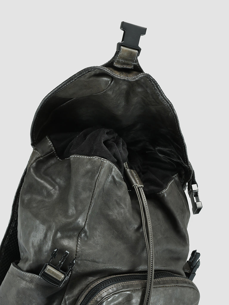 RECRUIT 006 - Grey Leather Backpack  Officine Creative - 6