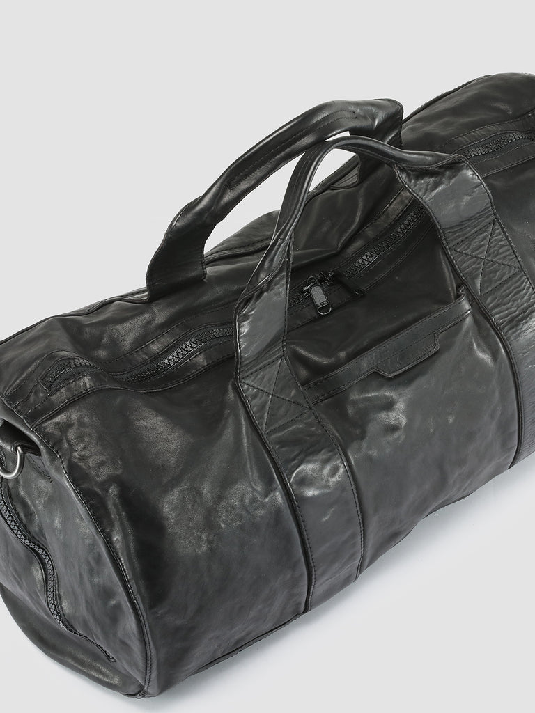 RECRUIT 007 - Black Leather Travel Bag  Officine Creative - 2