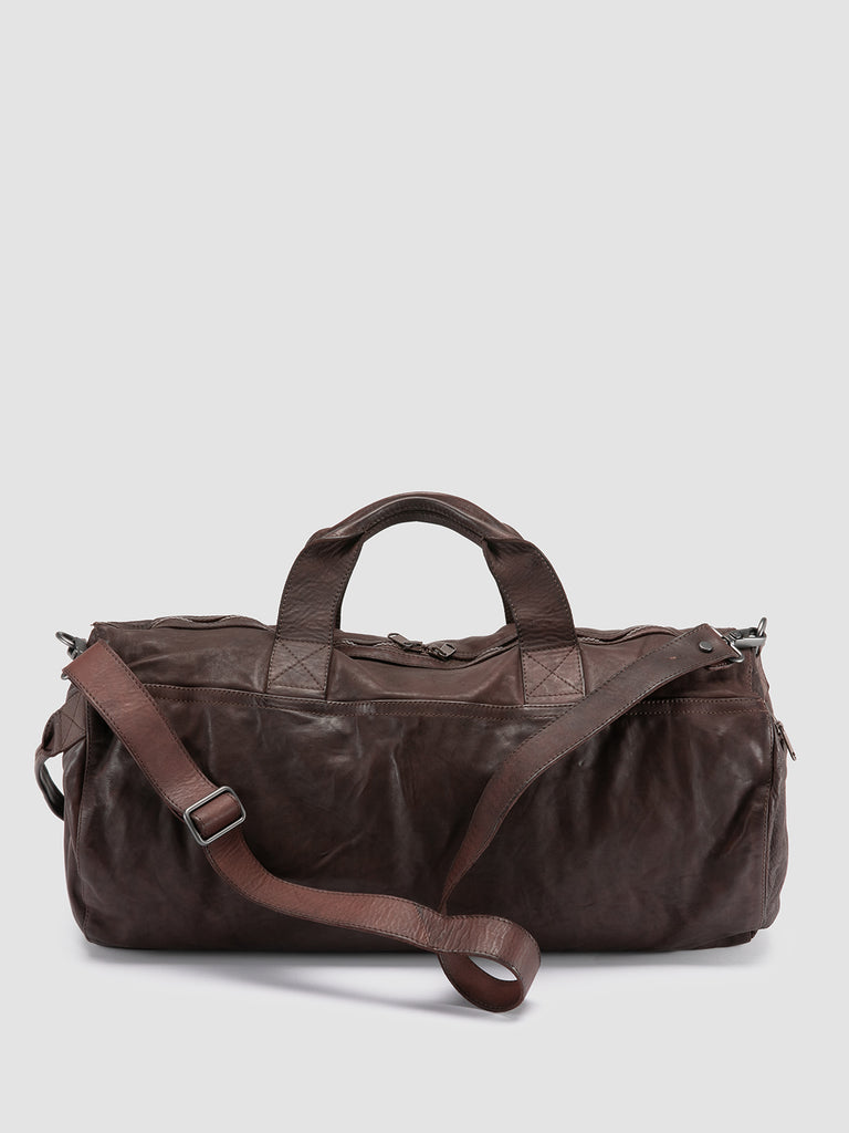 RECRUIT 007 - Brown Leather Travel Bag
