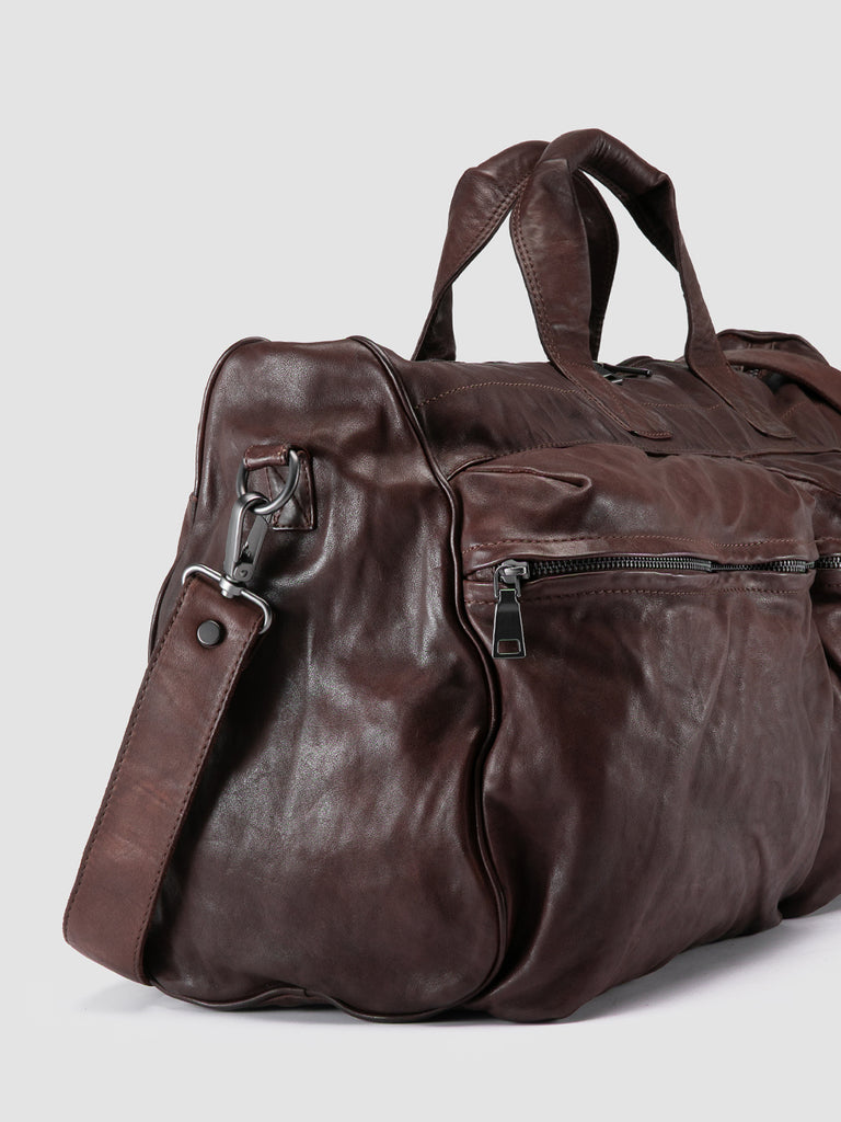 RECRUIT 013 - Dark Brown Leather Weekend Bag
