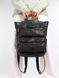 RECRUIT 014 - Brown Leather Backpack Officine Creative - 8