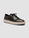 RELEASE 001 - Green Leather Low Top Sneakers Men Officine Creative - 3