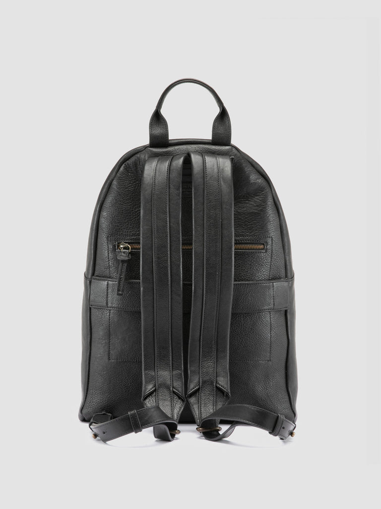 OC PACK 001 - Black Leather Backpack