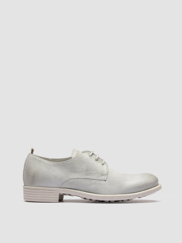 CALIXTE 068 - White Leather Derby Shoes