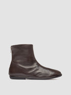 MIENNE 115 - Brown Leather Zip Boots