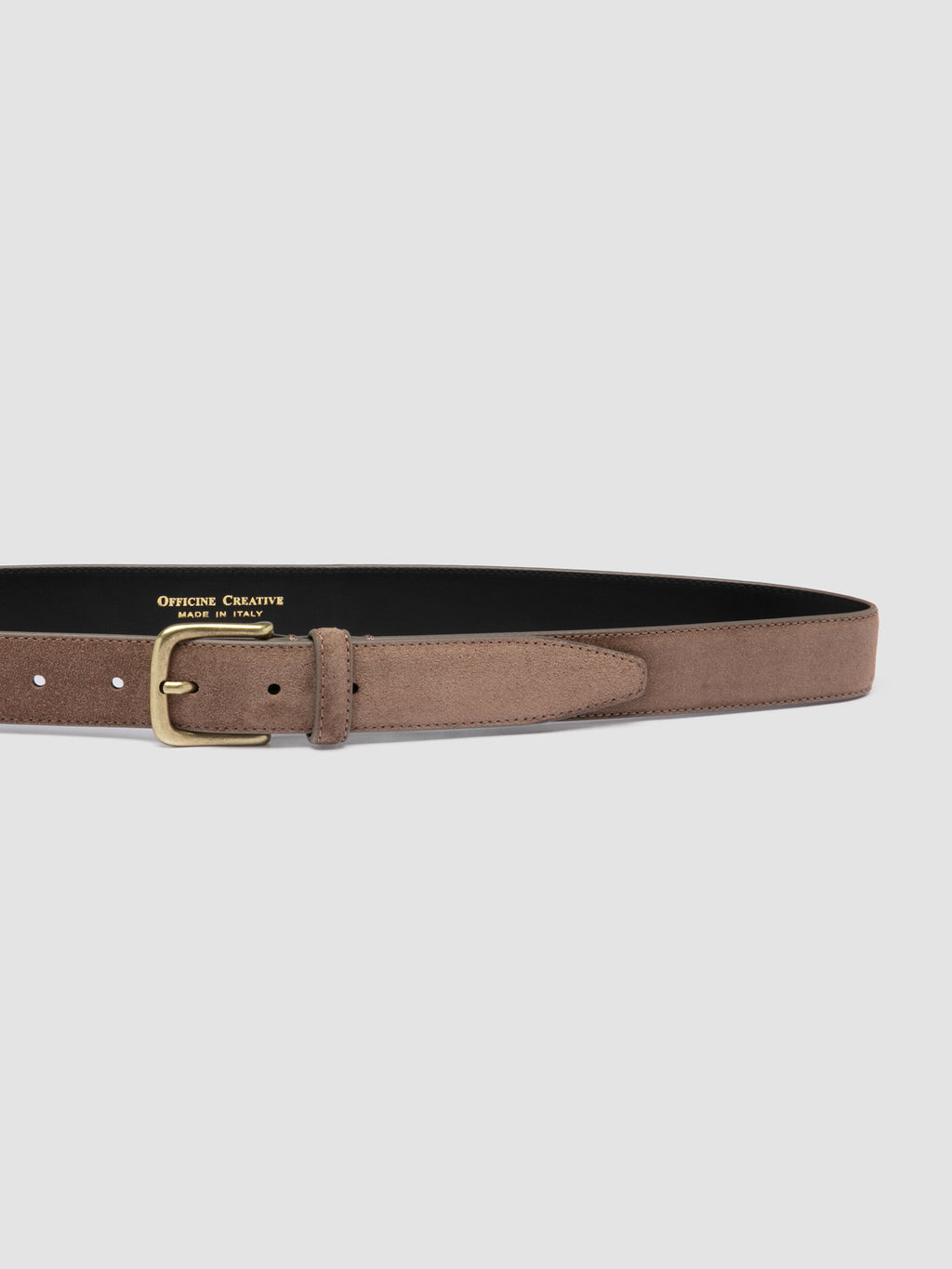 OC STRIP 05 - Beige Leather Belt - image 3,side view