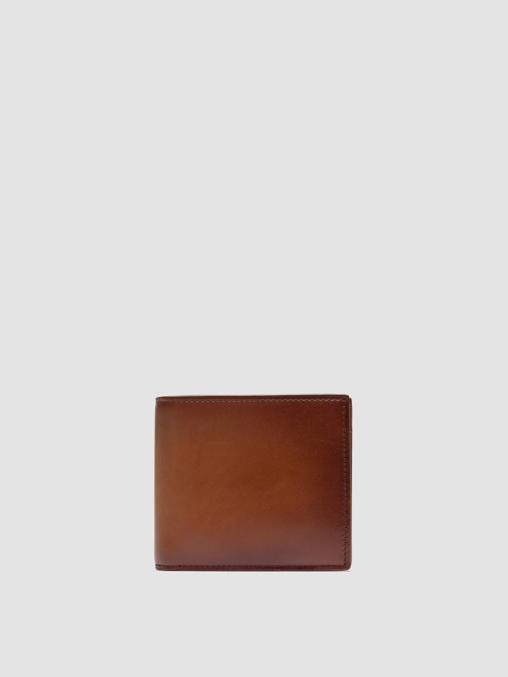 BOUDIN 02 - Brown Leather Bifold Wallet - image 1,side view