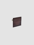 BOUDIN 22 - Burgundy Leather Card Holder - thumb image 5,side view