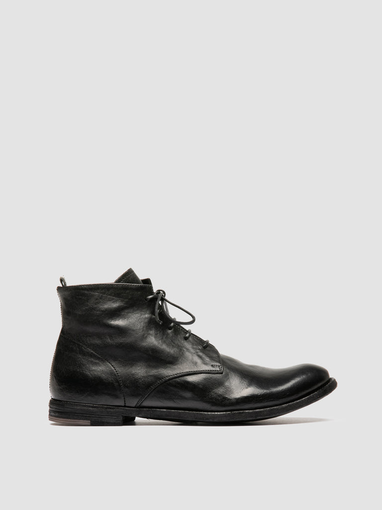 ARCHIVE 513 - Black Leather Lace-up Boots