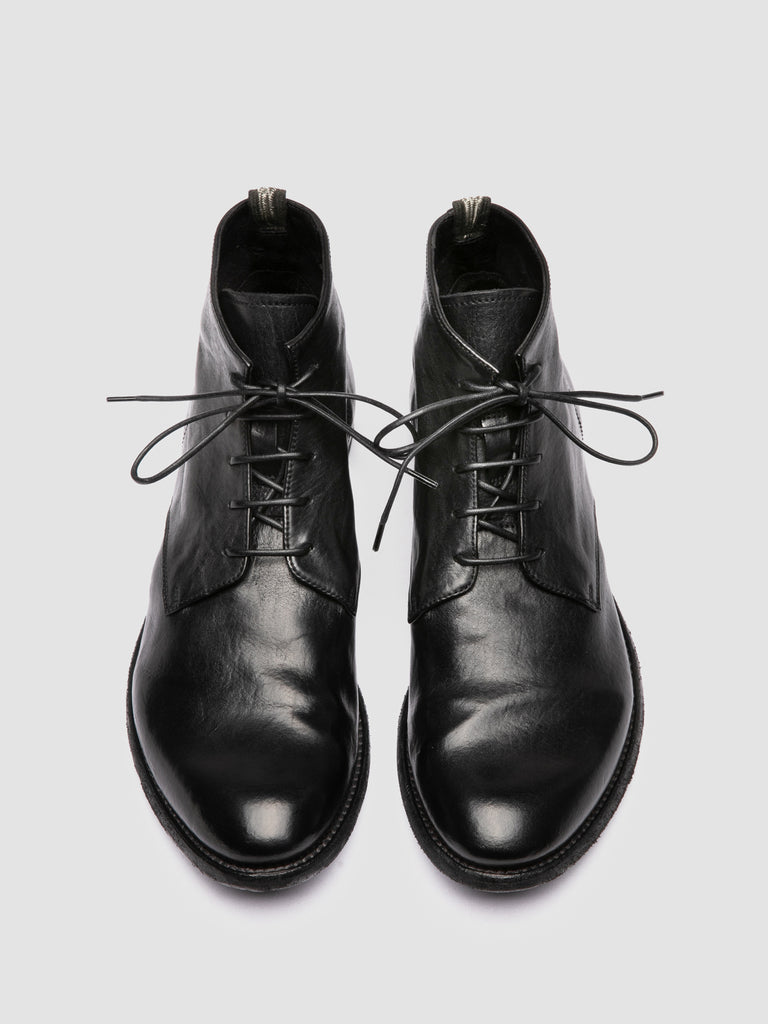 ARCHIVE 513 - Black Leather Lace-up Boots