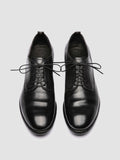 PRINCE 606 - Black Leather Derby Shoes