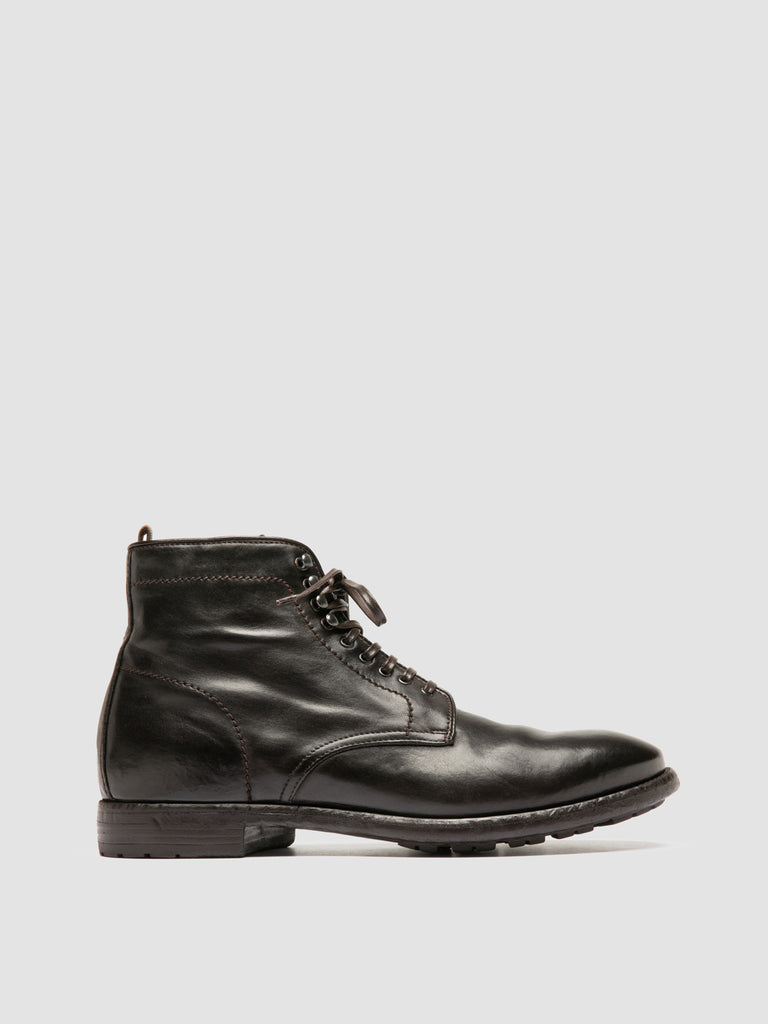 PRINCE 610 - Brown Leather Lace up Boots