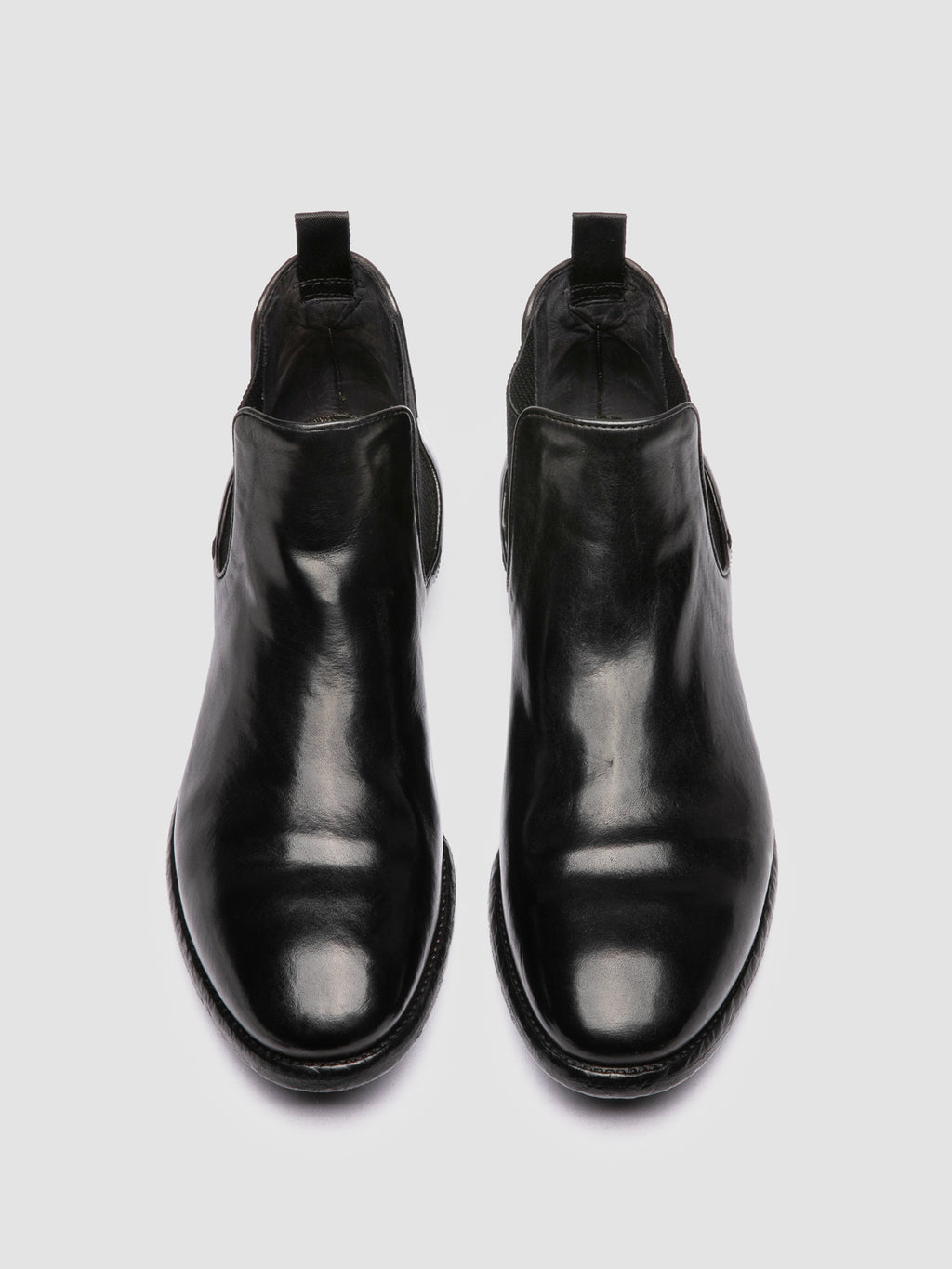 PRINCE 617 - Black Leather Chealsea Boots