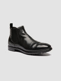 PRINCE 617 - Black Leather Chealsea Boots