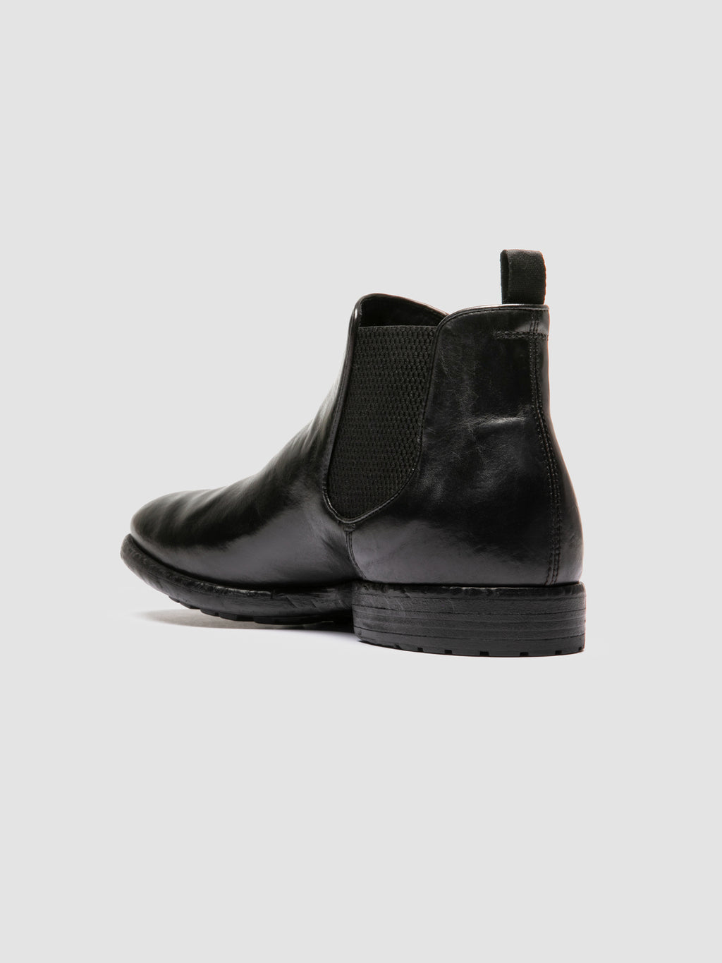 PRINCE 617 - Black Leather Chealsea Boots