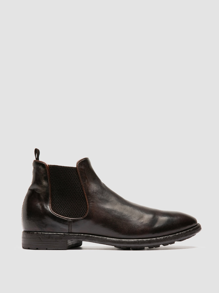 PRINCE 617 - Brown Leather Chealsea Boots