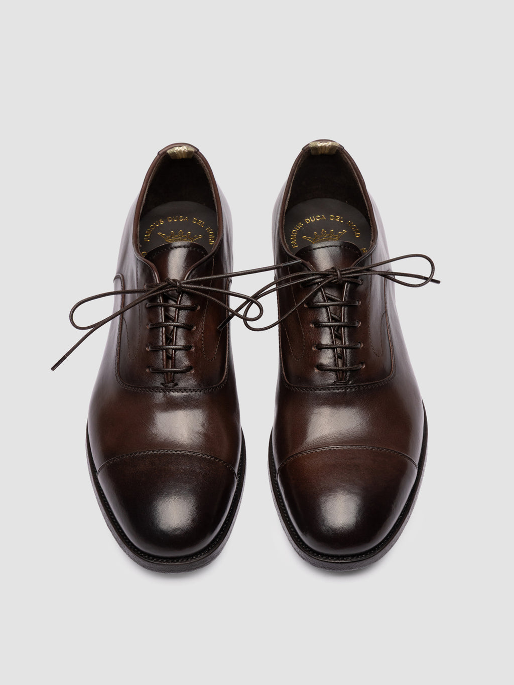 VANDERBILT CAOU 011 - Brown Leather Oxford Shoes - image 2,side view