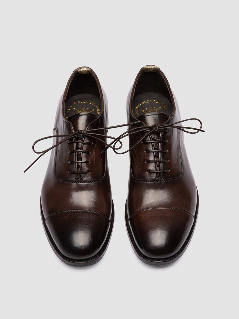 VANDERBILT CAOU 011 - Brown Leather Oxford Shoes