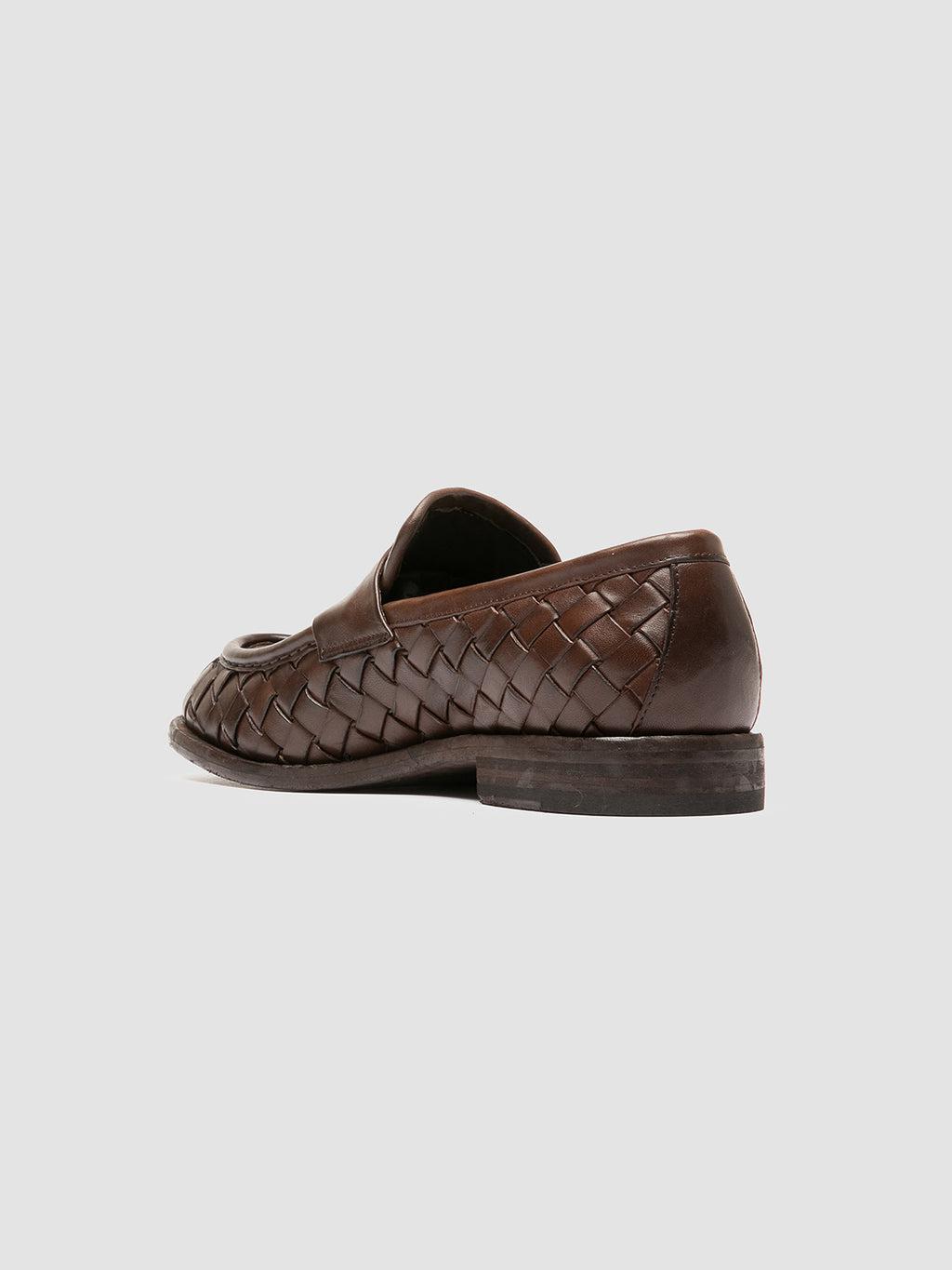 ROBUSTE 008 - braune Penny-Slipper aus Leder