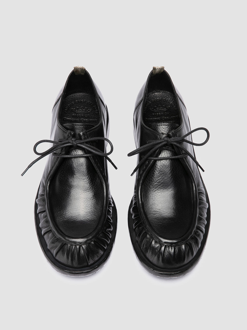 RUGGED 010 - Black Leather Derby Shoes Officine Creative - 2