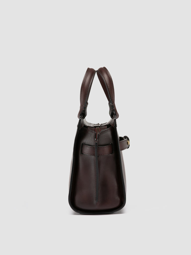 SADDLE 009 - Brown Leather Hand Bag