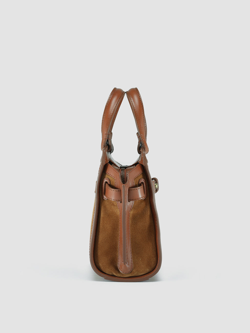 SADDLE 009 - Brown Leather Top Handle Bag  Officine Creative - 3