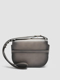 SADDLE 011 - Grey Leather Crossbody Bag