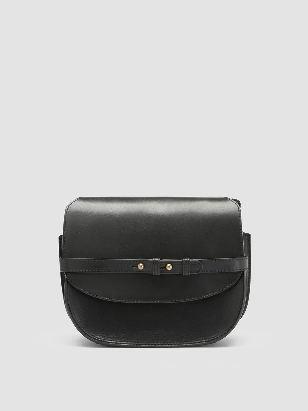 SADDLE 011 - Black Leather Crossbody Bag  Officine Creative - 4