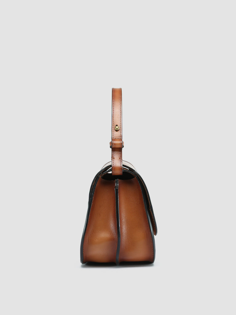 SADDLE 012 - Brown Leather Hobo Bag  Officine Creative - 3