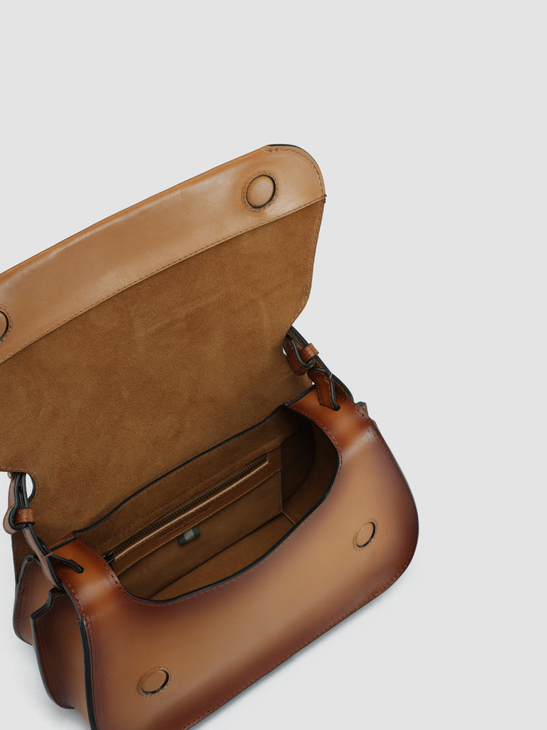 SADDLE 012 - Brown Leather Hobo Bag  Officine Creative - 6