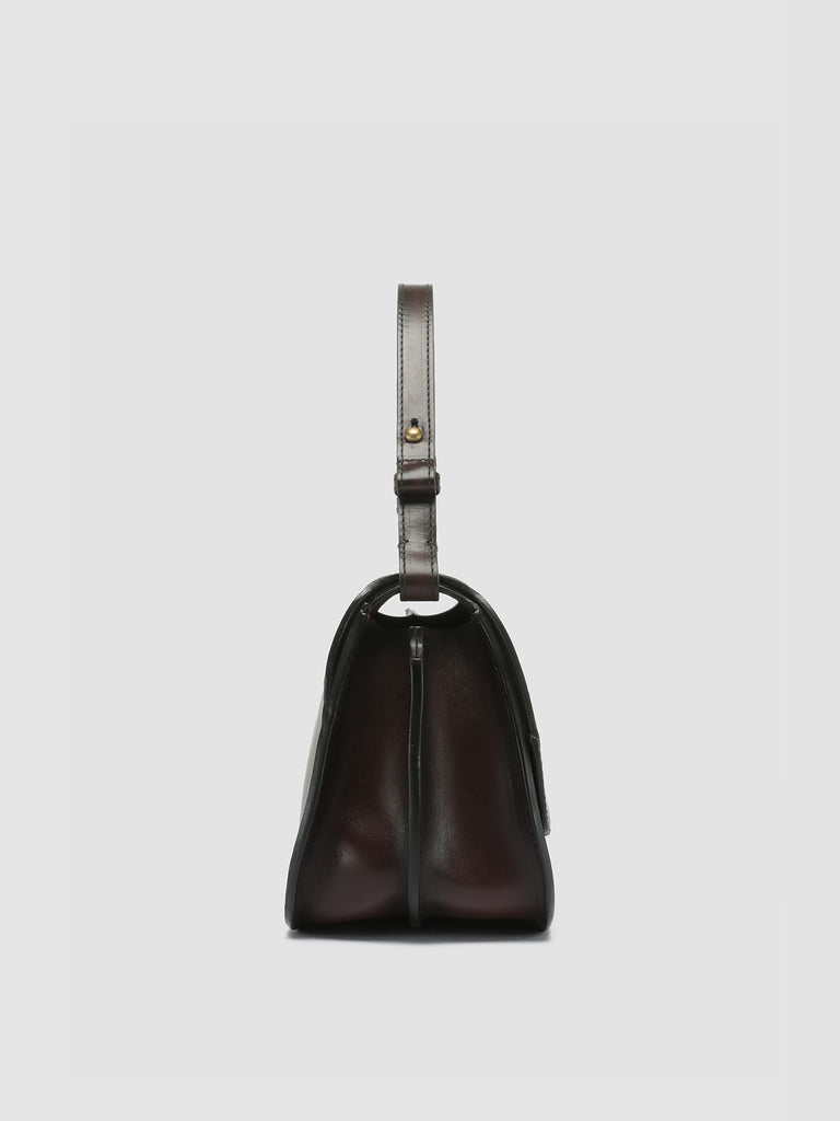 SADDLE 012 - Burgundy Leather Hobo Bag  Officine Creative - 3