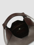 SADDLE 014 - Brown Leather and Suede Handle Bag