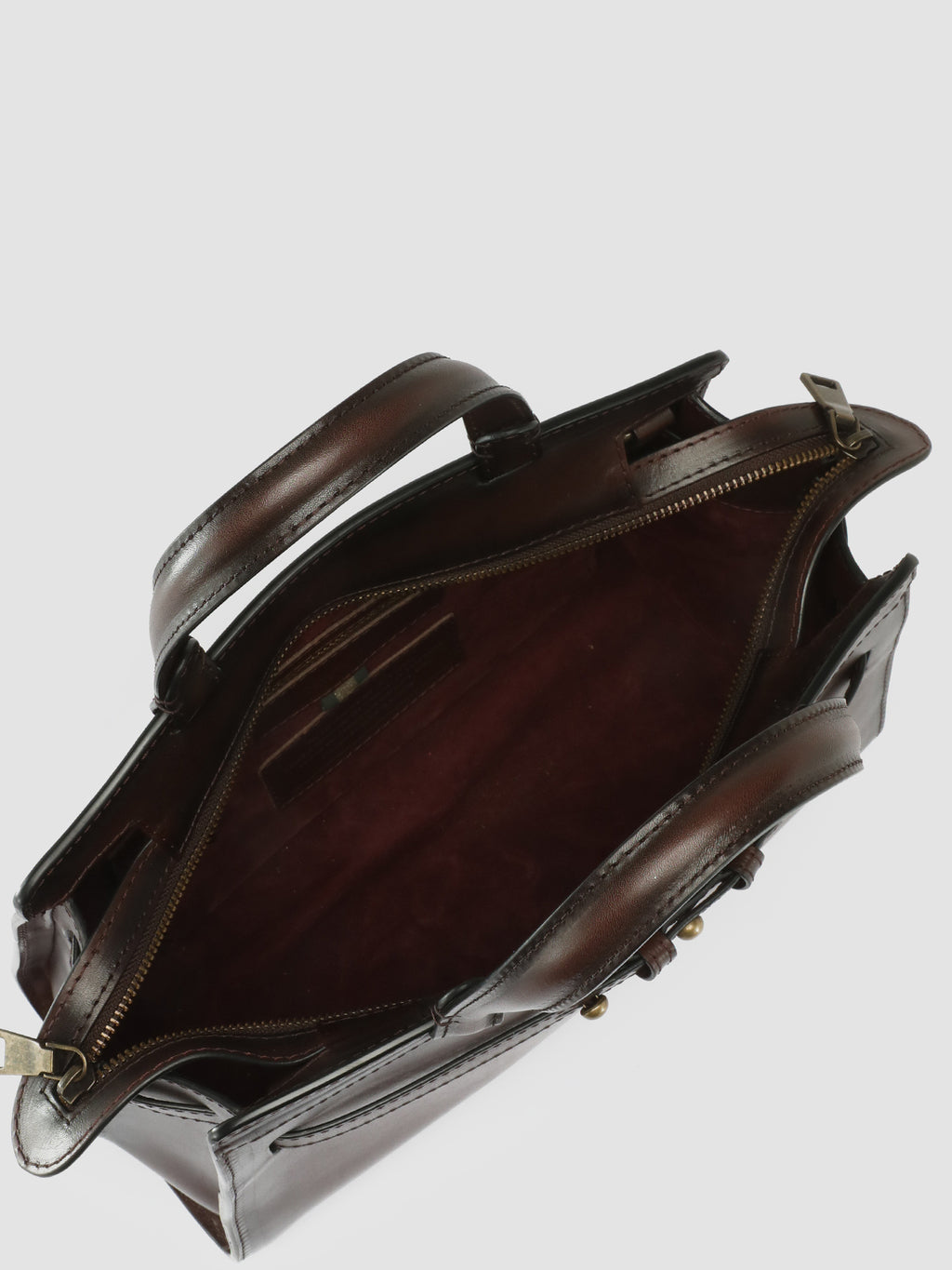 SADDLE 01 - Brown Leather Shoulder Bag